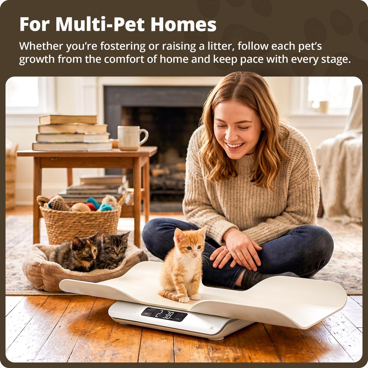 Digital Pet Scale for Cats, Dogs & Small Animals R956