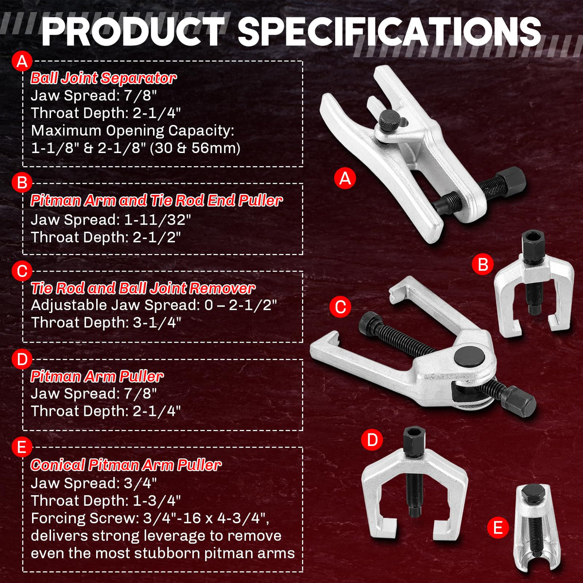 5-in-1 Ball Joint Separator A832