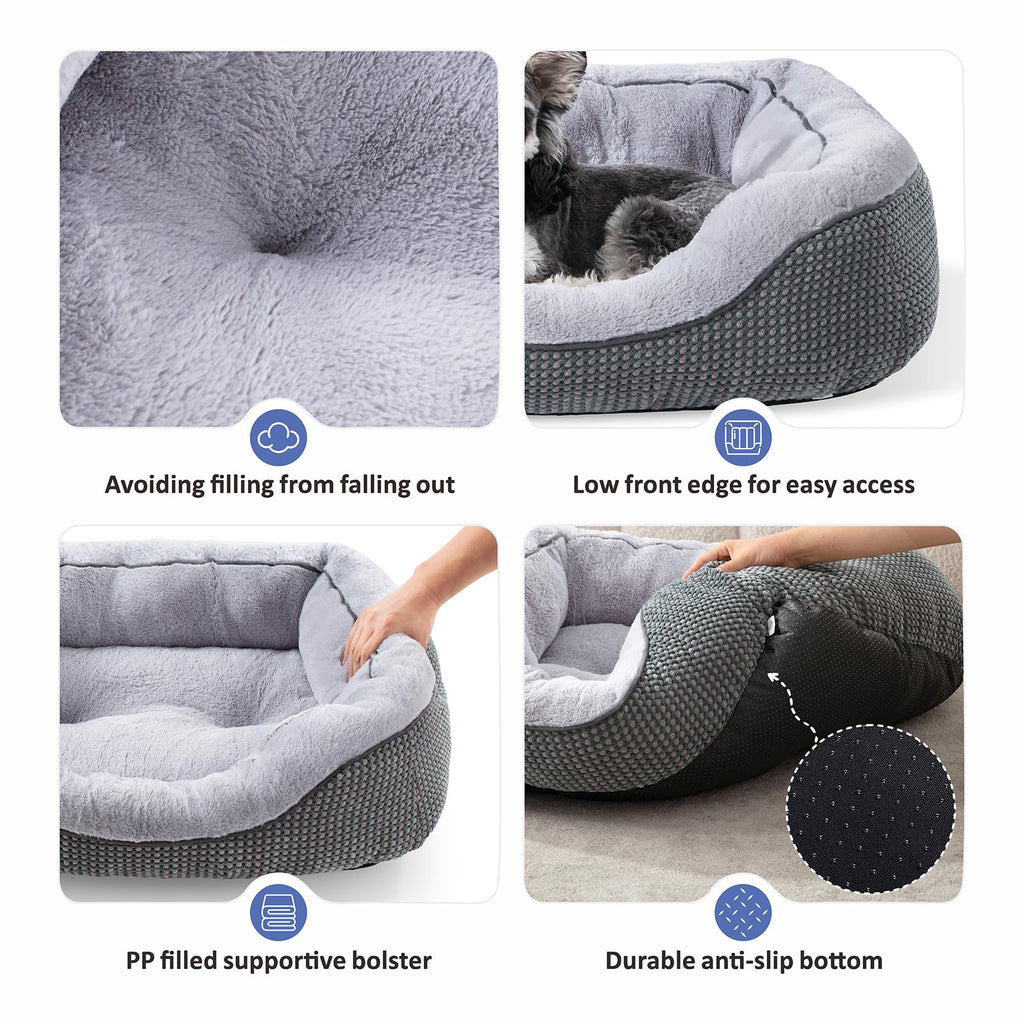 Medium Washable Orthopedic Dog Bed with Anti-Slip Bottom S82109