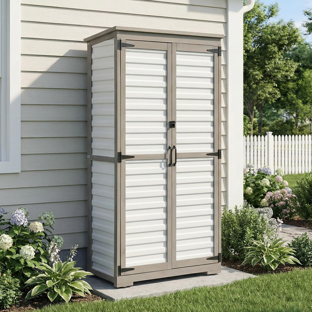 Outdoor Storage Cabinet with Adjustable Shelves O4533
