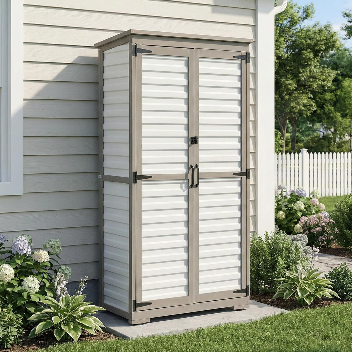 Outdoor Storage Cabinet with Adjustable Shelves O4533