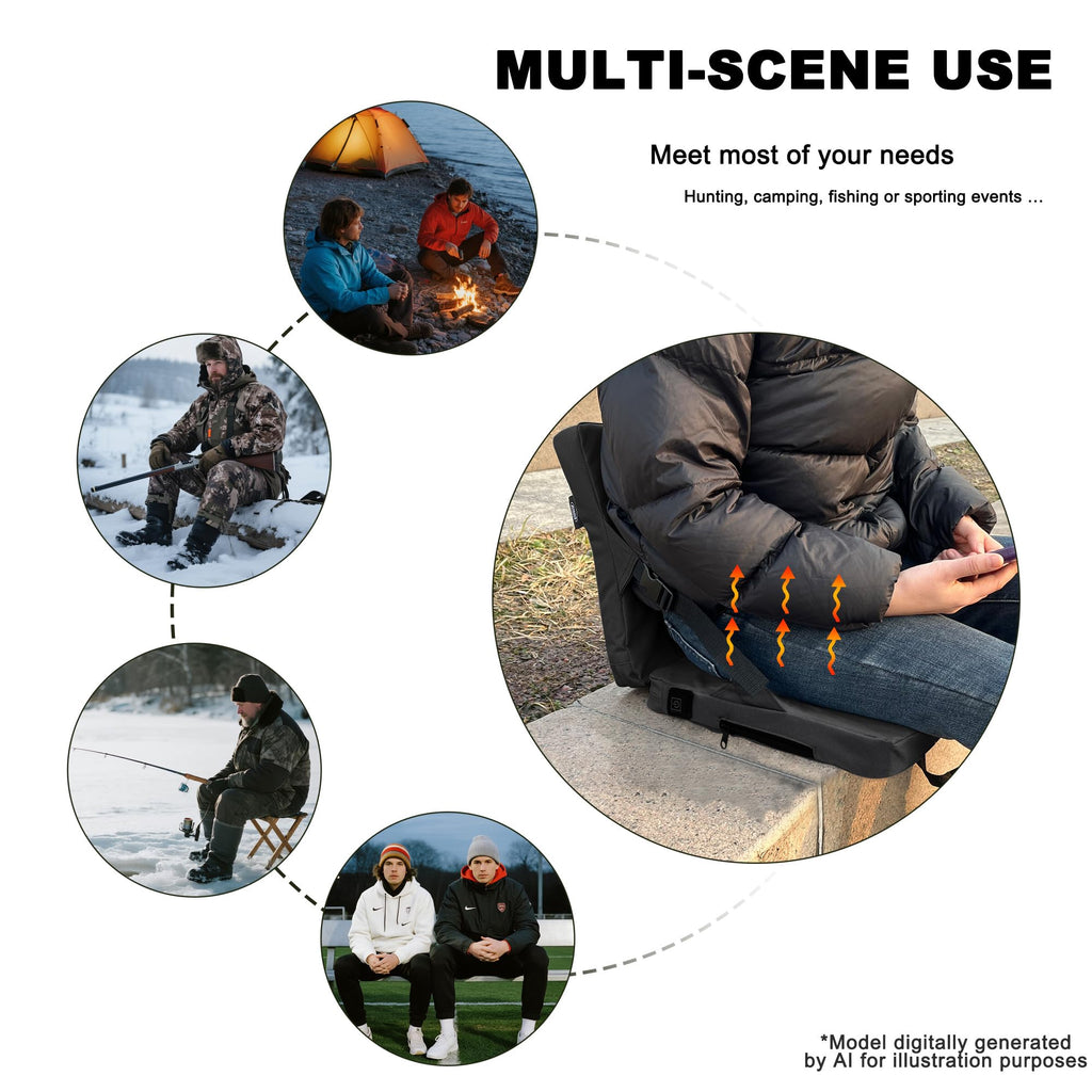 Warm Seat Cushion with Back Support P935152
