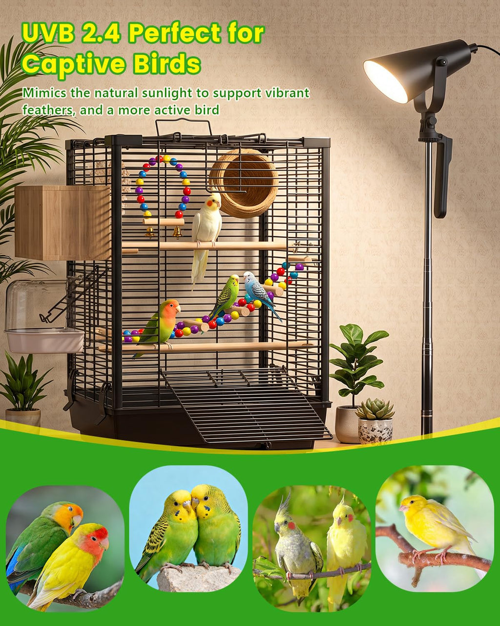 Bird Light with Adjustable Tripod Stand U98119