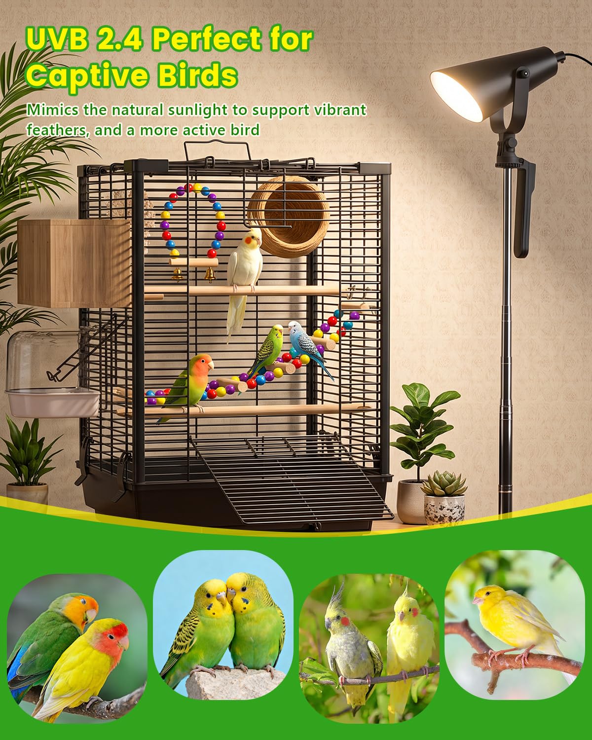 Bird Light with Adjustable Tripod Stand U98119