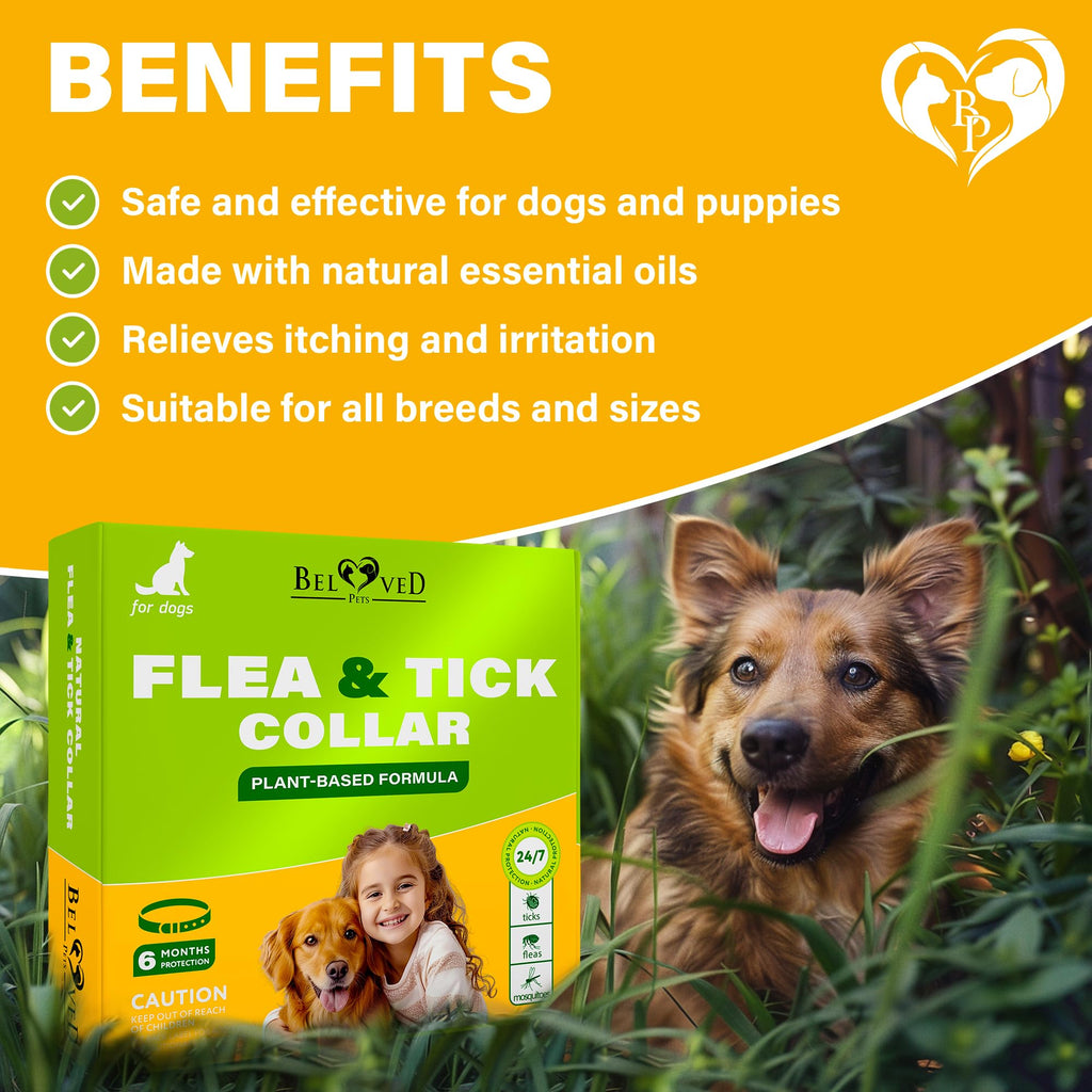 Natural Flea & Tick Collar for Dogs V192
