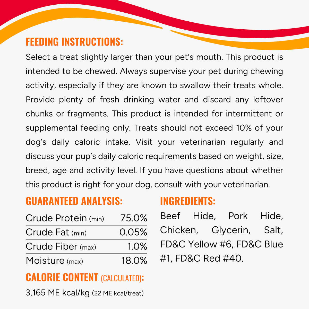 Long-Lasting Dog Treat with Real Protein, 70 Count I31530