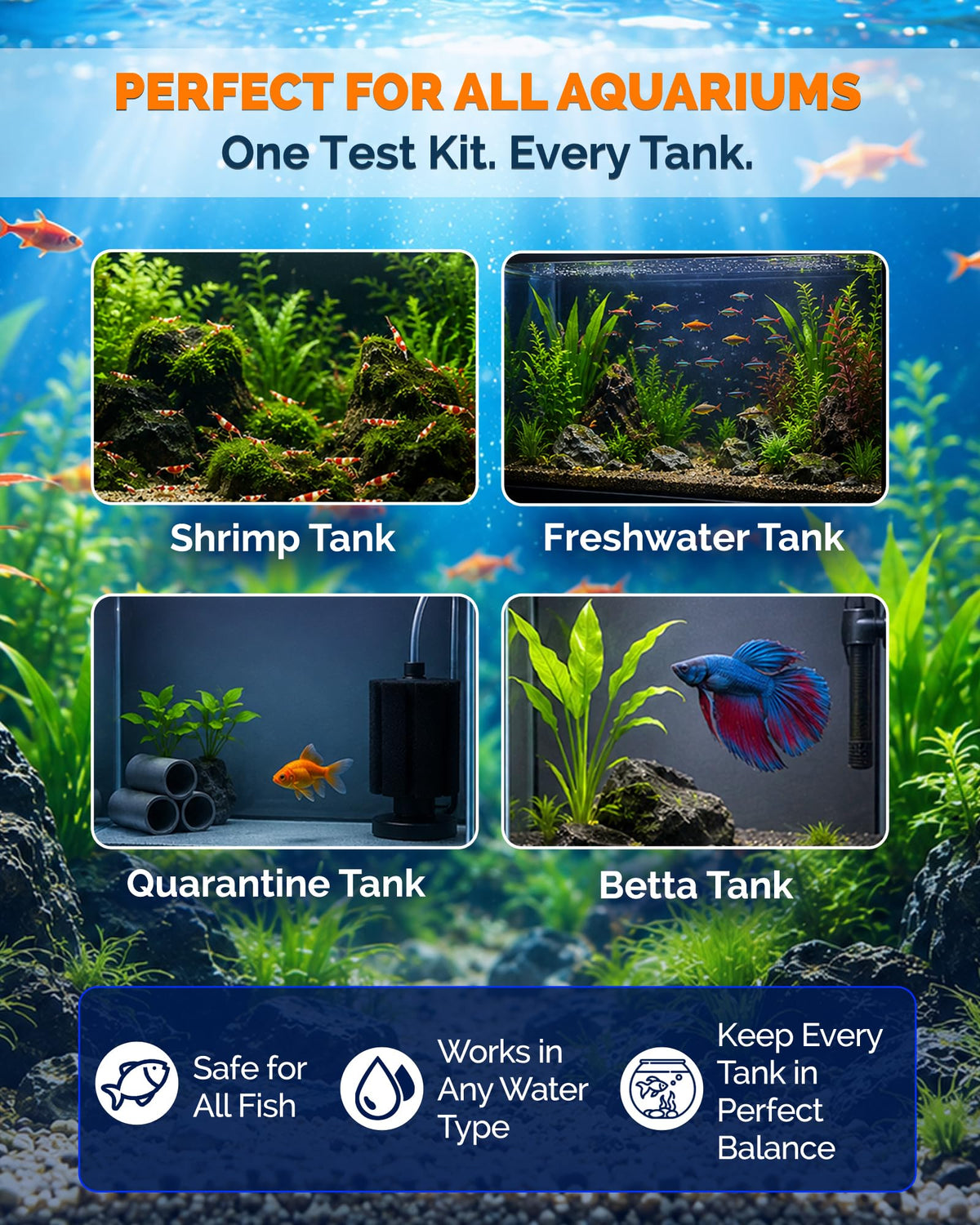 App-Enabled 10-in-1 Aquarium Water Test Kit C76257