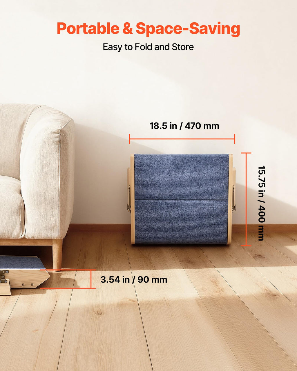 Wood 2-Step Pet Stairs J15164