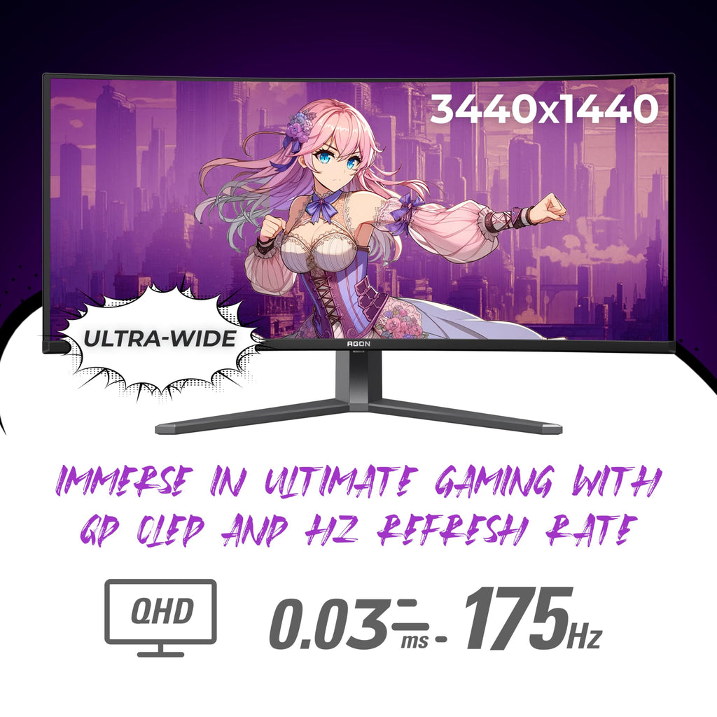 34" Curved QD OLED 175Hz Gaming Monitor I137