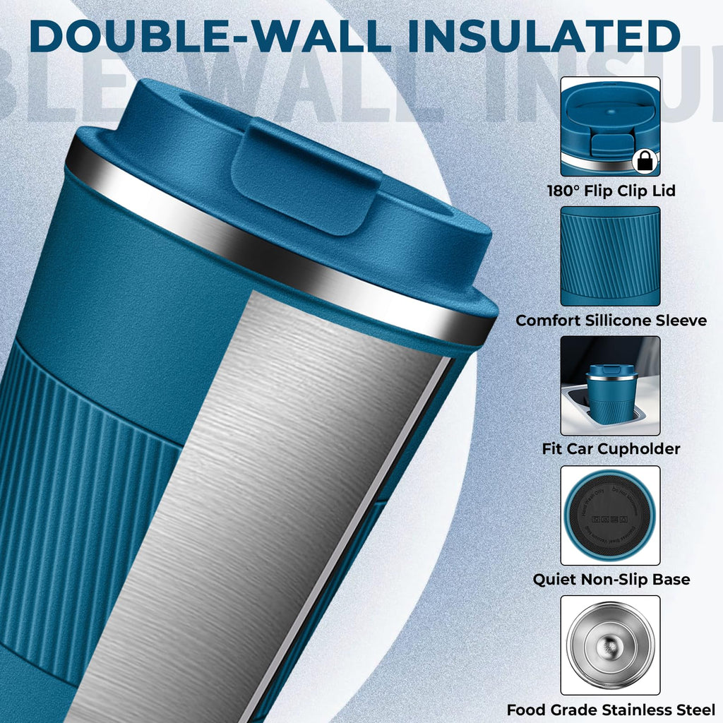 17 oz Stainless Steel Insulated Coffee Tumbler X82922