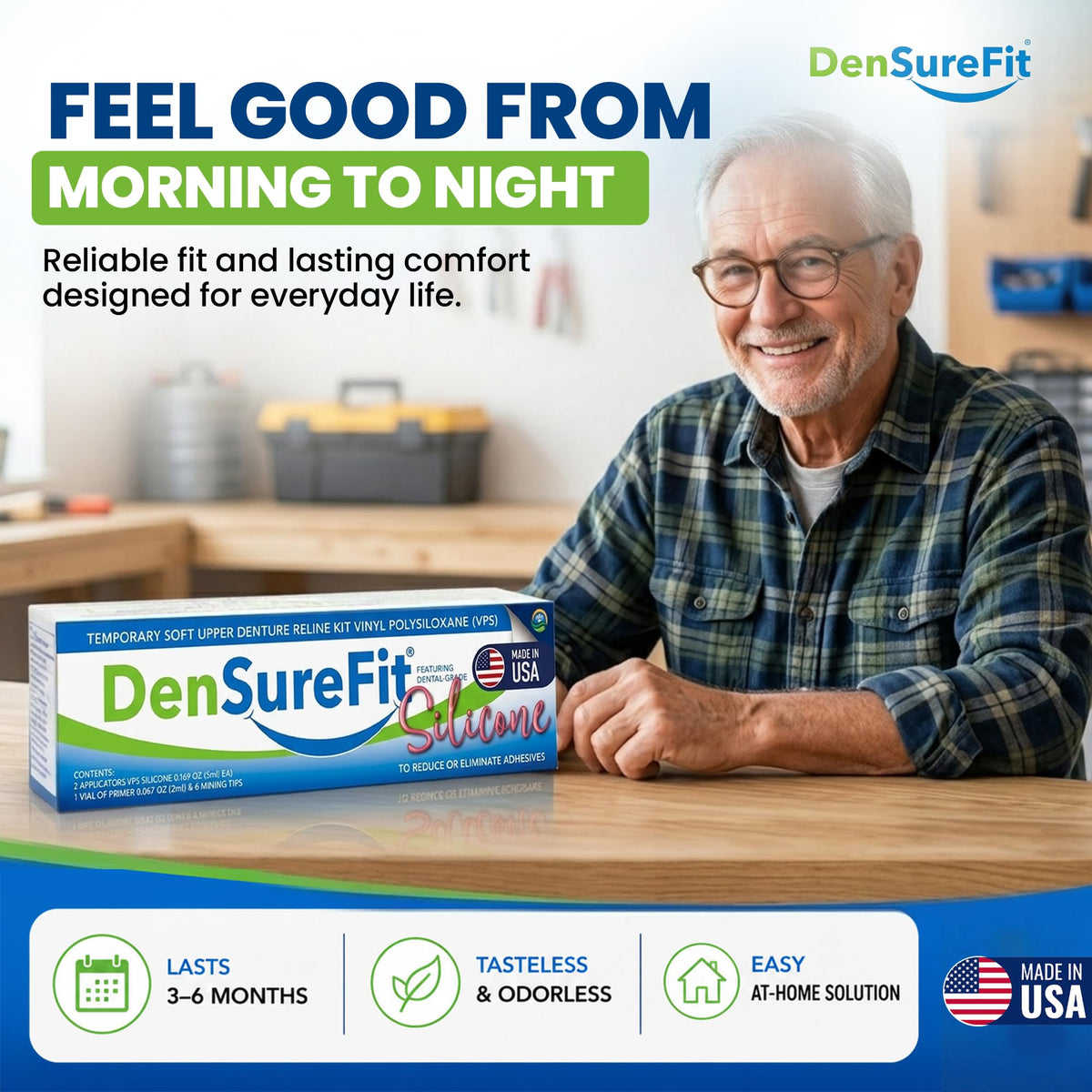 Upper Denture Reline Kit Soft Silicone Liner Y232447
