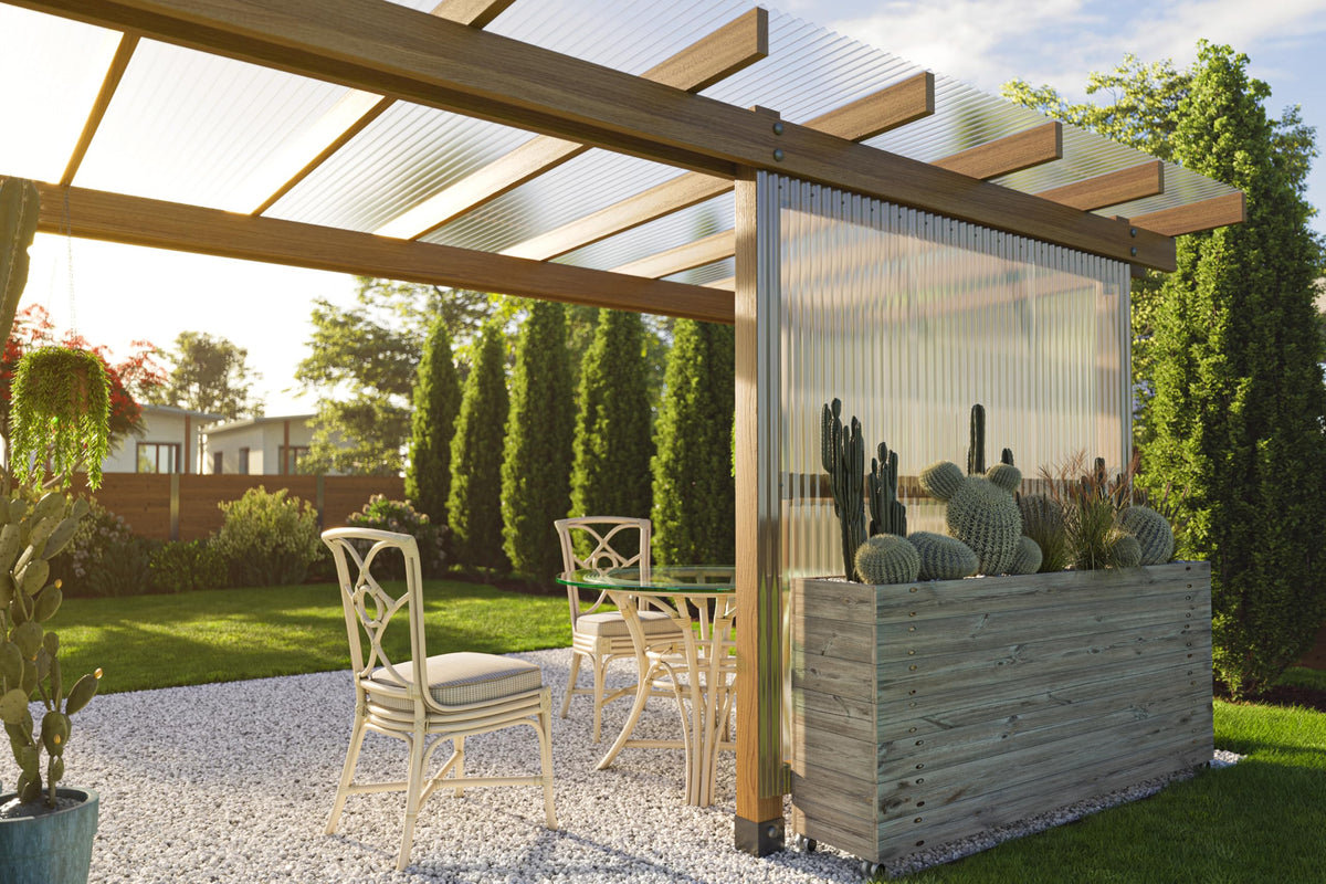 Clear Polycarbonate Roofing Panels 20-Pack 21 in. W x 72 in. L B657