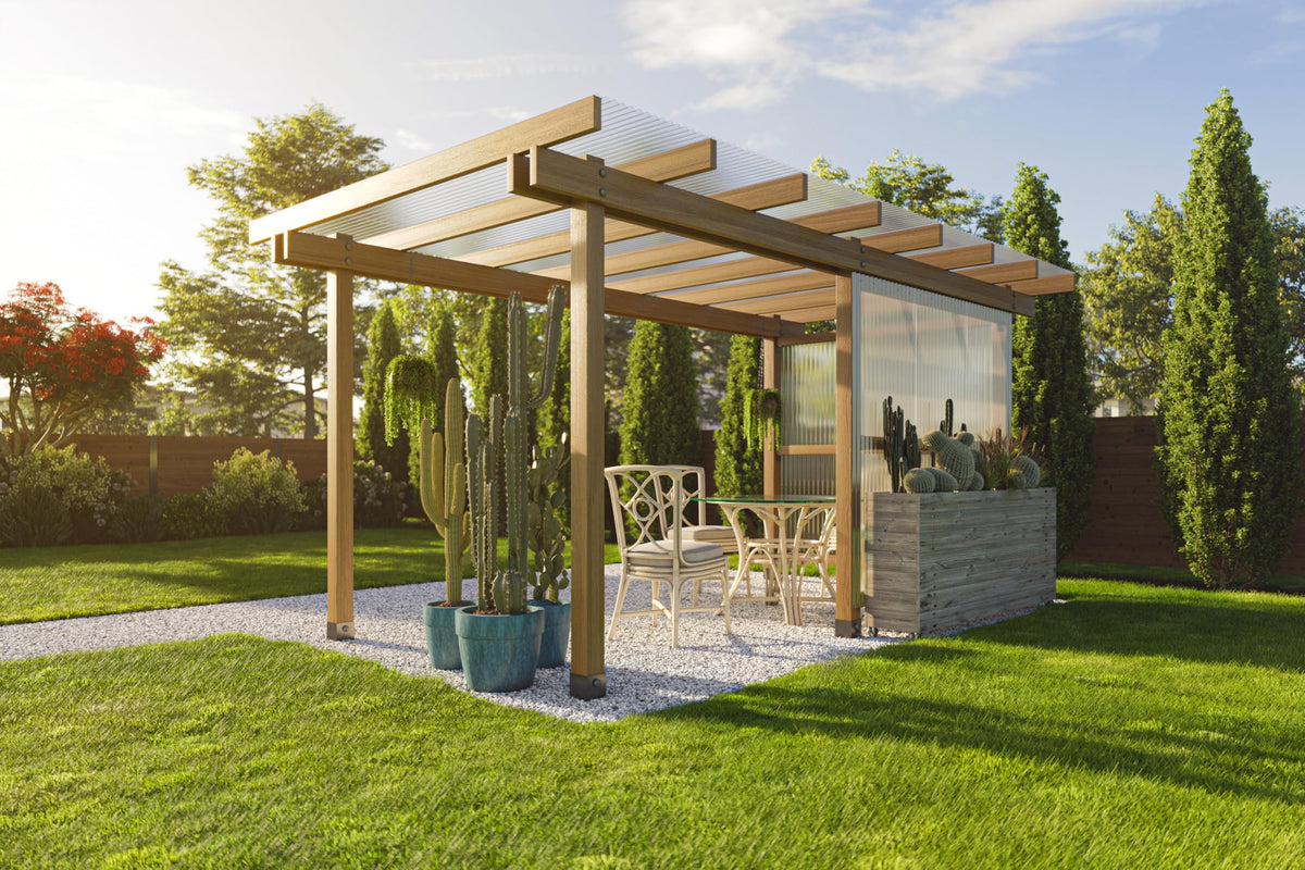 Clear Polycarbonate Roofing Panels 20-Pack 21 in. W x 72 in. L B657