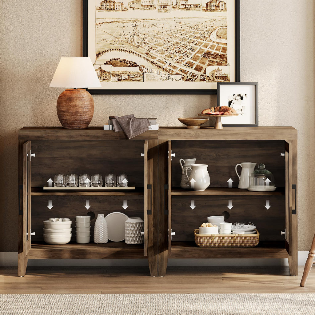 Brown Wood Entertainment Center with Bookshelves I582854