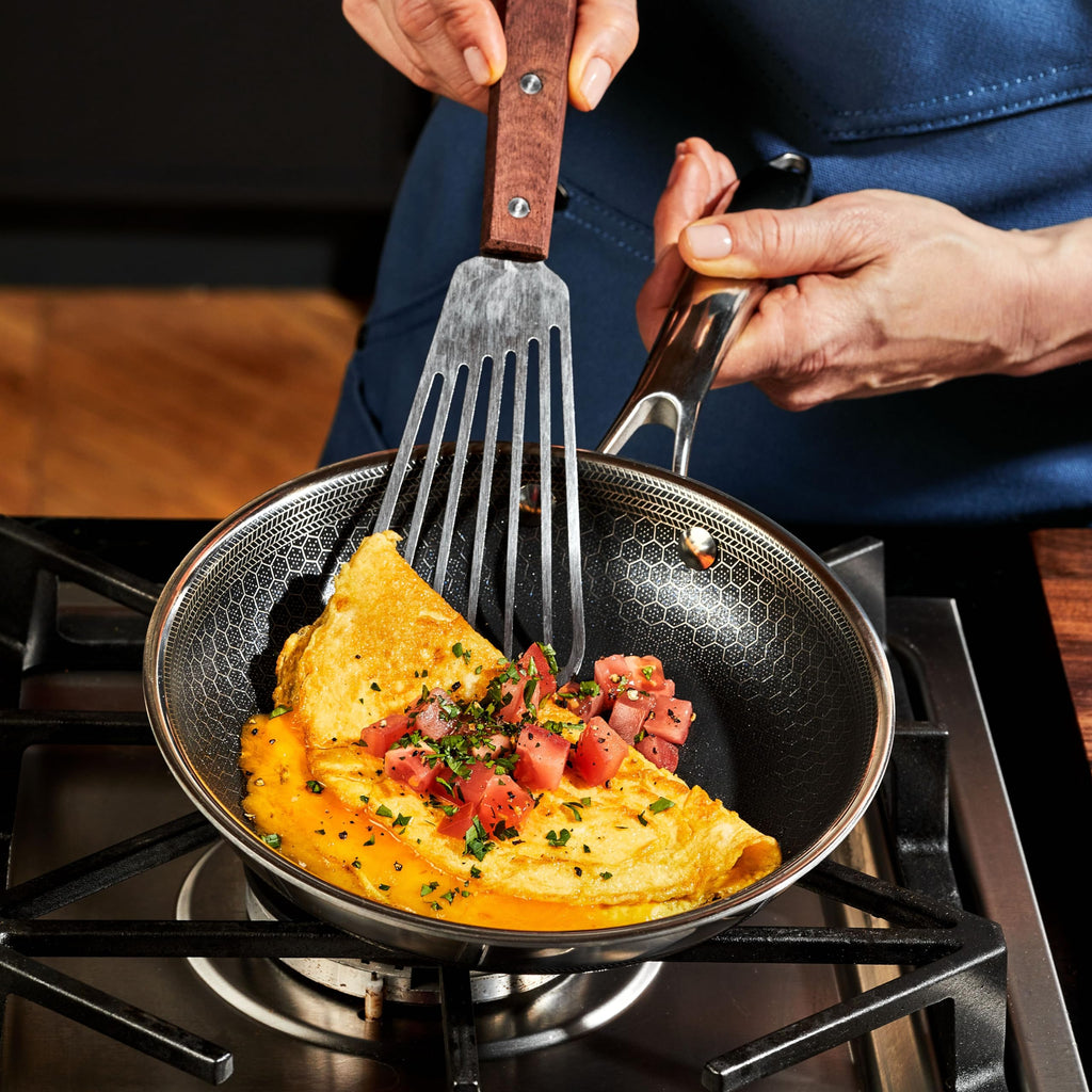 6pc Hybrid Nonstick Frying Pans Set with Lids I7692