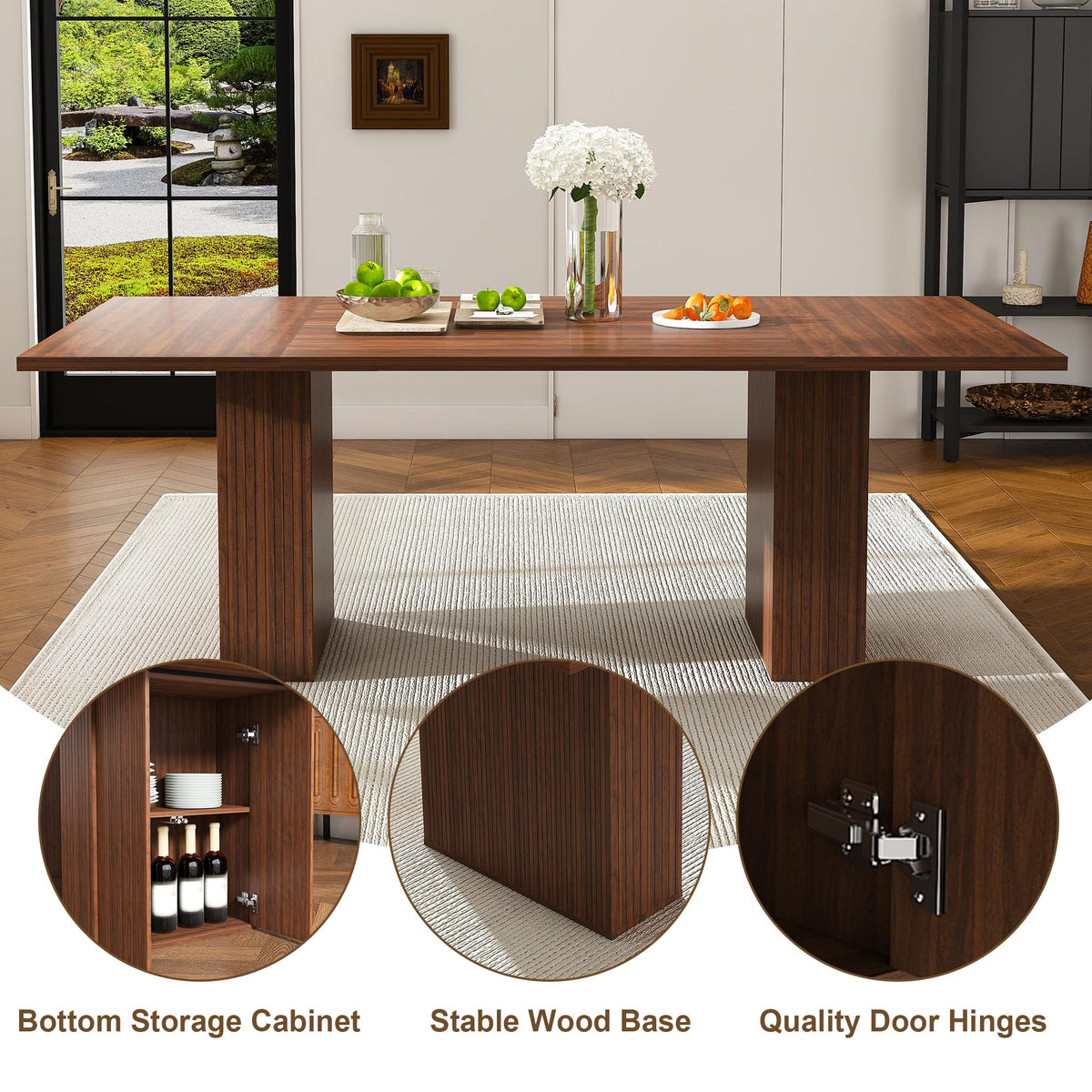 Rectangular 9 Piece Dining Table Set X3179