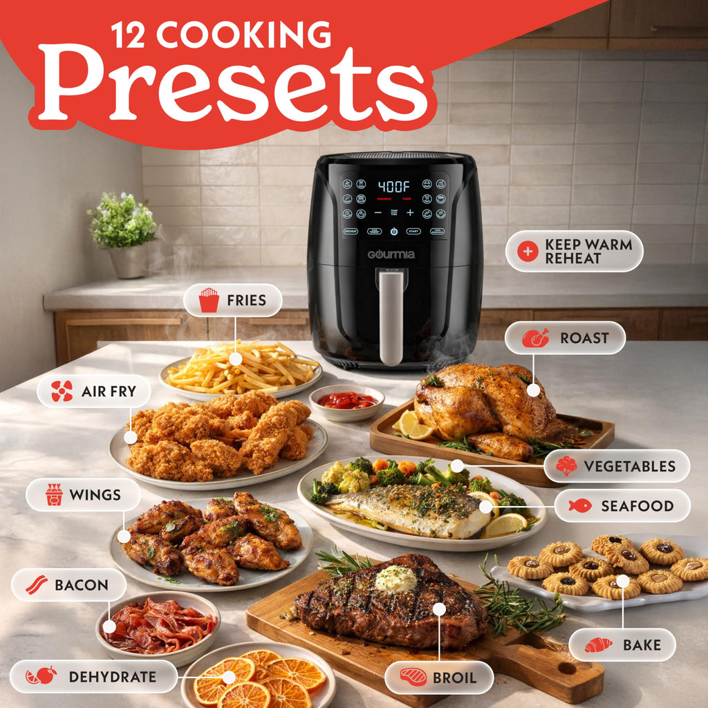 Black 6 Qt Air Fryer T690647